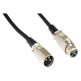 Instrument Cable: XLR Male to XLR Female, 3 ft