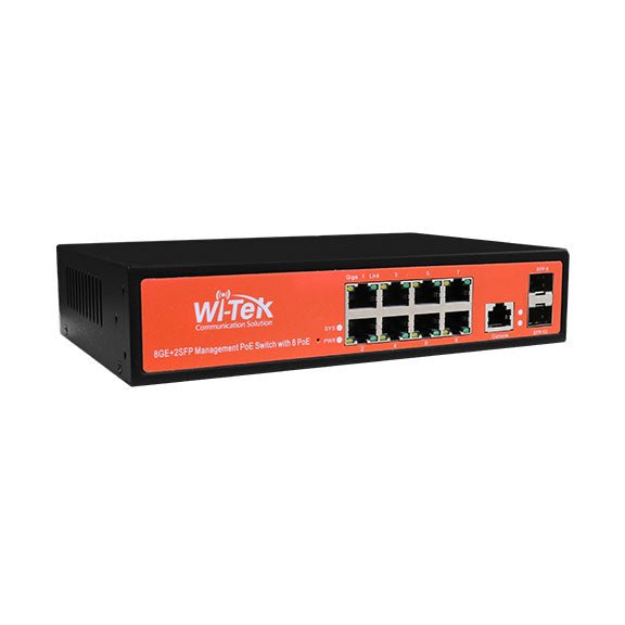 L2 Managed Network Switch, 24V & 48V PoE, 8 Port, 150W - We-Supply