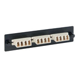 LC Fiber Optic Adapter Panel, 3-Quad LC, 12-Fiber, Beige - We-Supply