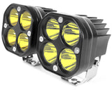 LED Amber Off-Road Spot Light Set, 10-32VDC, 6K Lumen