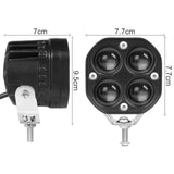 LED Amber/White Off-Road Spot Light Set, 10-32VDC, 6K Lumen - We-Supply