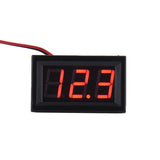 LED Panel Meter, 0-30VDC, 2 Wire, Red - We-Supply