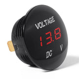 LED Panel Meter: 12-24VDC, Hole Mount, Red - We-Supply