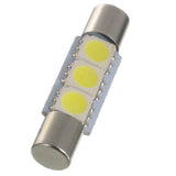 LED Replacement Lightbulb, 28mm Fuse, 3 LED, 2 pack