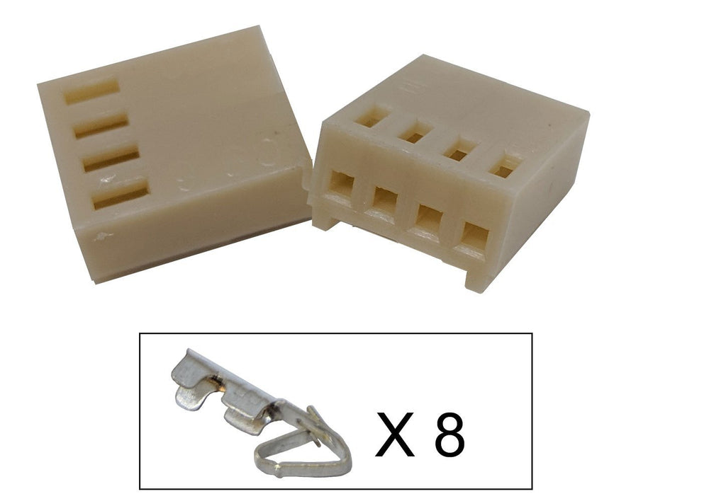 Locking Polarized Plug, 0.1", 4 Position - We-Supply