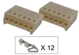 Locking Polarized Plug, 0.1", 6 Position - We-Supply