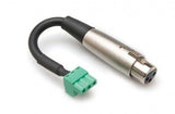 Low Voltage Adaptor, XLR 3 Pin Female to PHX 3 Female - We-Supply