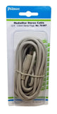 Media Star Audio Cable 3.5mm Stereo Plug to Plug, 12 ft - We-Supply