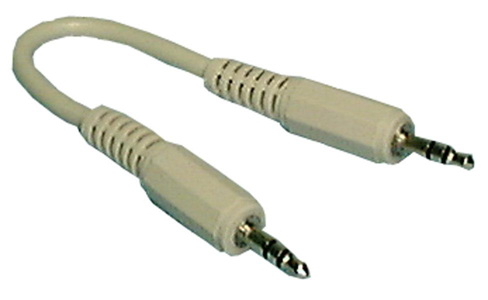 Media Star Audio Cable 3.5mm Stereo Plug to Plug, 6" - We-Supply