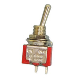 Miniature Toggle Switch On/Off SPST 5A-125V - We-Supply