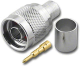 N Type Male Crimp Connector for LMR400 - We-Supply