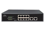 Network Switch, PoE, 8 Port GB + 2 Port Uplink, 130W - We-Supply