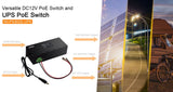 PoE Injector & UPS Combo, 2x Gigabit, Solar Compatible - We-Supply