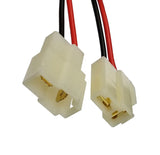 Pre-Wired Connector: Flat Pin - 2 Cond. 18AWG