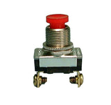 Pushbutton Switch Normally Closed SPST 6A-125V Screw Lug