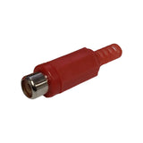 RCA Female Inline Jack, Red - We-Supply