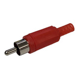RCA Male Inline Plug, Red