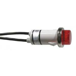 Red Pilot Light, 125VAC, .5" Mounting Hole - We-Supply