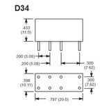 Relay, 5/6VDC DPDT 2A PC Mount - We-Supply