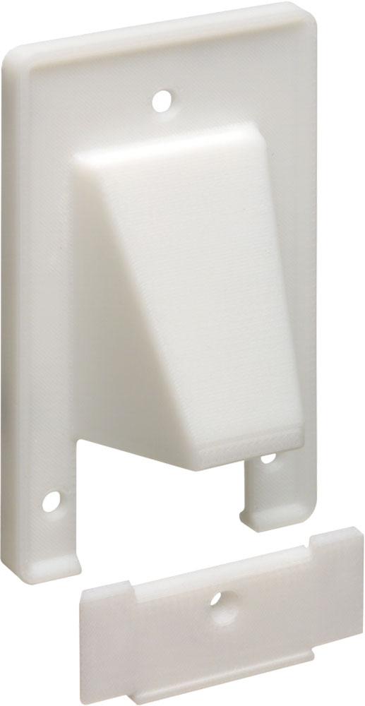 Reversible Single Gang 2 Piece Low Voltage Cable Entrance Plate - We-Supply