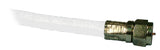 RG6 CATV 12' Cable w/Weatherproof F Type Connectors, White - We-Supply