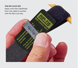 Rip-Tie Rip-Lock Cable Wrap, Black, 1" x 14.5" , 3 Pack - We-Supply