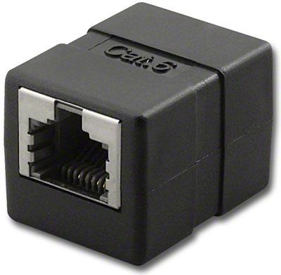 RJ45 Shielded Coupler, Wired Straight Through, Cat6 - We-Supply
