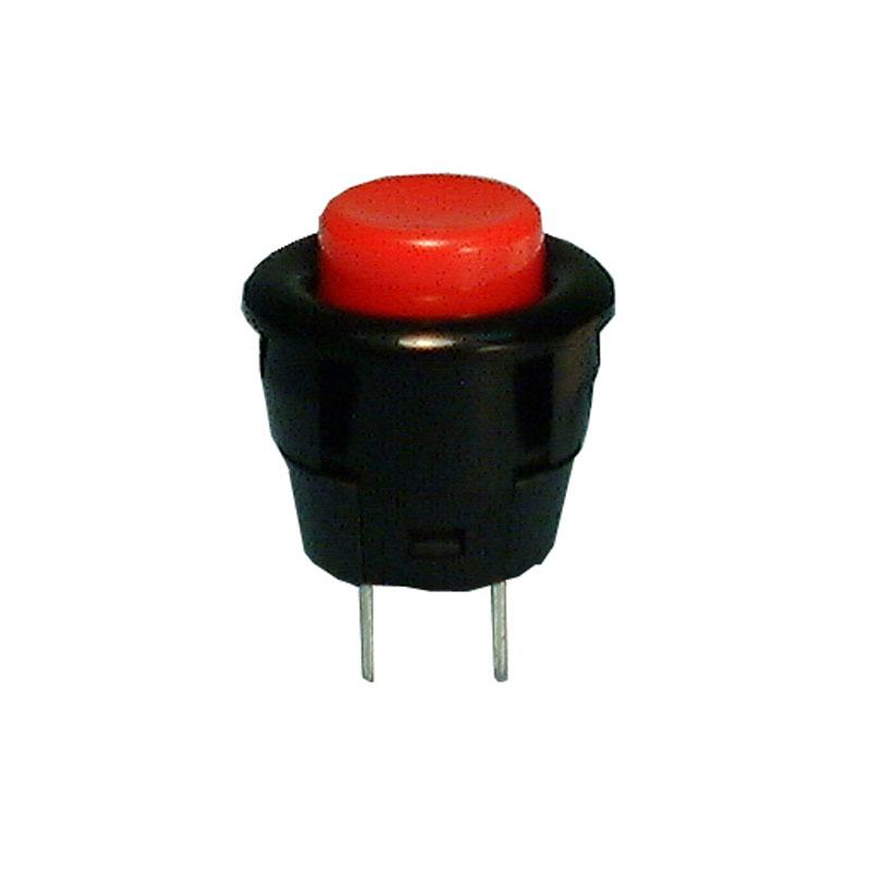 Round Pushbutton Switch Normally Open SPST 3A-125V Solder Lug - We-Supply