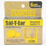 SAF-T-EAR Moldable Silicone Earplugs, 6 Pairs - We-Supply