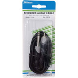 Shielded Audio Adaptor Cable, RCA to 1/4" Plug, 6 ft - We-Supply