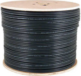 Shielded CAT6A Riser Cable, Black, 1000 foot roll - We-Supply