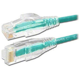 Slim Cat6 UTP Ethernet Patch Cord, 12' Green - We-Supply