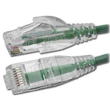 Slim Cat6 UTP Ethernet Patch Cord, 3' Green