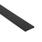Slotted Finger Duct Cover, Black, 2" x 6 ft - We-Supply
