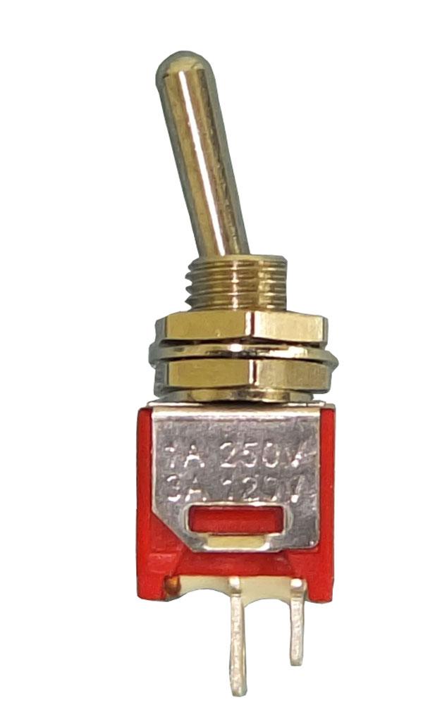 Sub Miniature Toggle Switch On/Off SPST 3A-125V - We-Supply