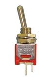 Sub Miniature Toggle Switch On/Off SPST 3A-125V