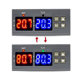 Thermal Controller - NO/NC, 12VDC, Dual Display - We-Supply