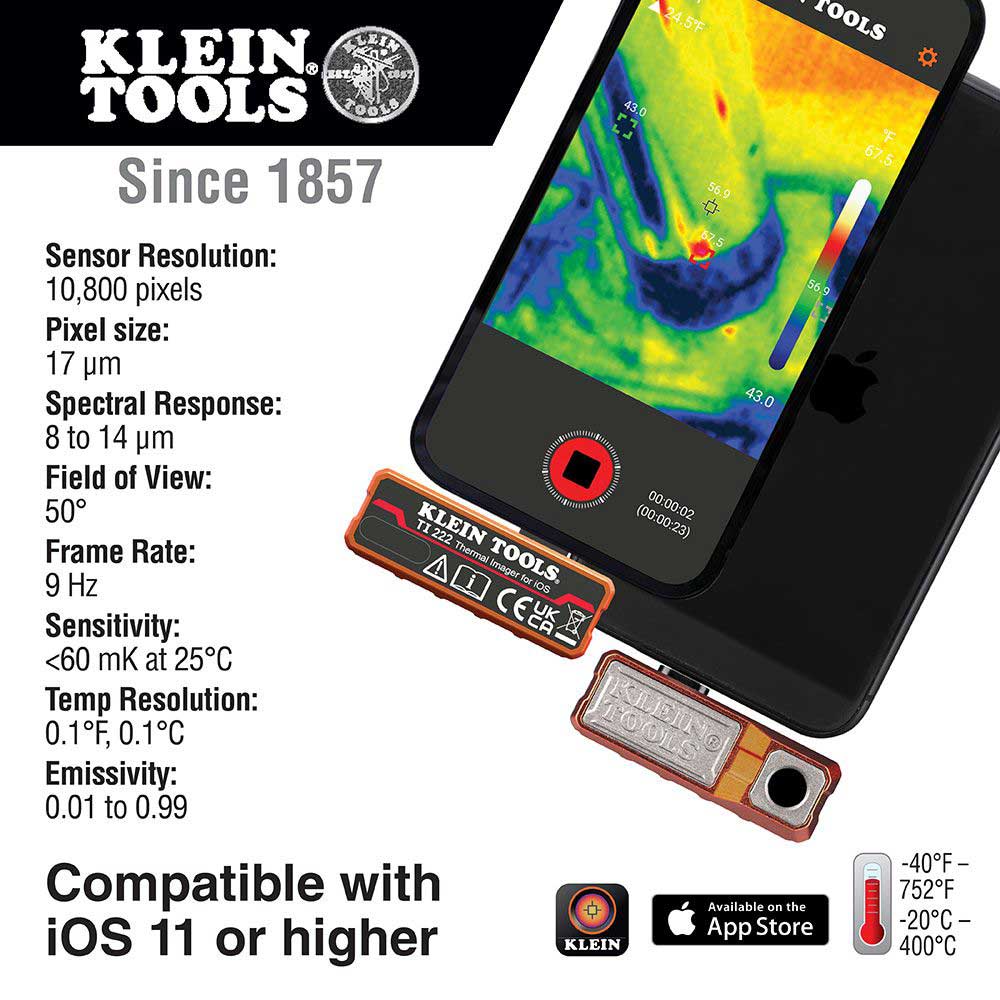 Klein Thermal Imager for iOS Devices