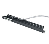 Universal Connector Panel, 1 Space, 16 Laser-cut Knockouts, w/cable management - We-Supply