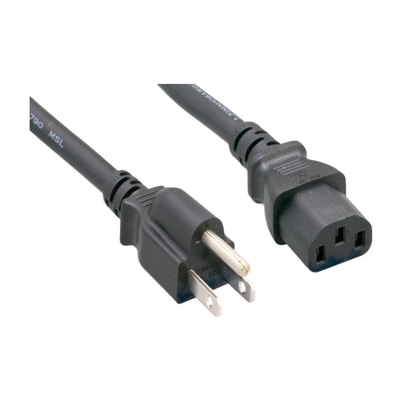 Universal Power Cord, 18 AWG, 15 foot - We-Supply