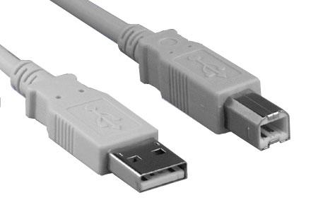 USB 2.0 Patch Cable Type A Male to B Male: 10 ft - We-Supply