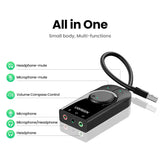 USB Audio Adapter with Volume Control - We-Supply