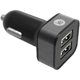 USB Car Charger, Dual Output, 2.4A
