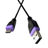 USB v2.0 Cord: "A" Male to Micro-B Male, 12 ft - We-Supply