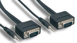VGA & Audio Slim Patch Cable, 10' - We-Supply