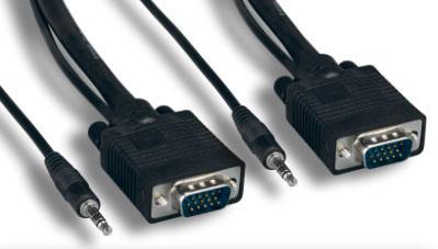 VGA & Audio Standard Patch Cable, 3' - We-Supply