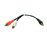 Y-Cable Shielded 1 RCA Male to 2 RCA Male - We-Supply